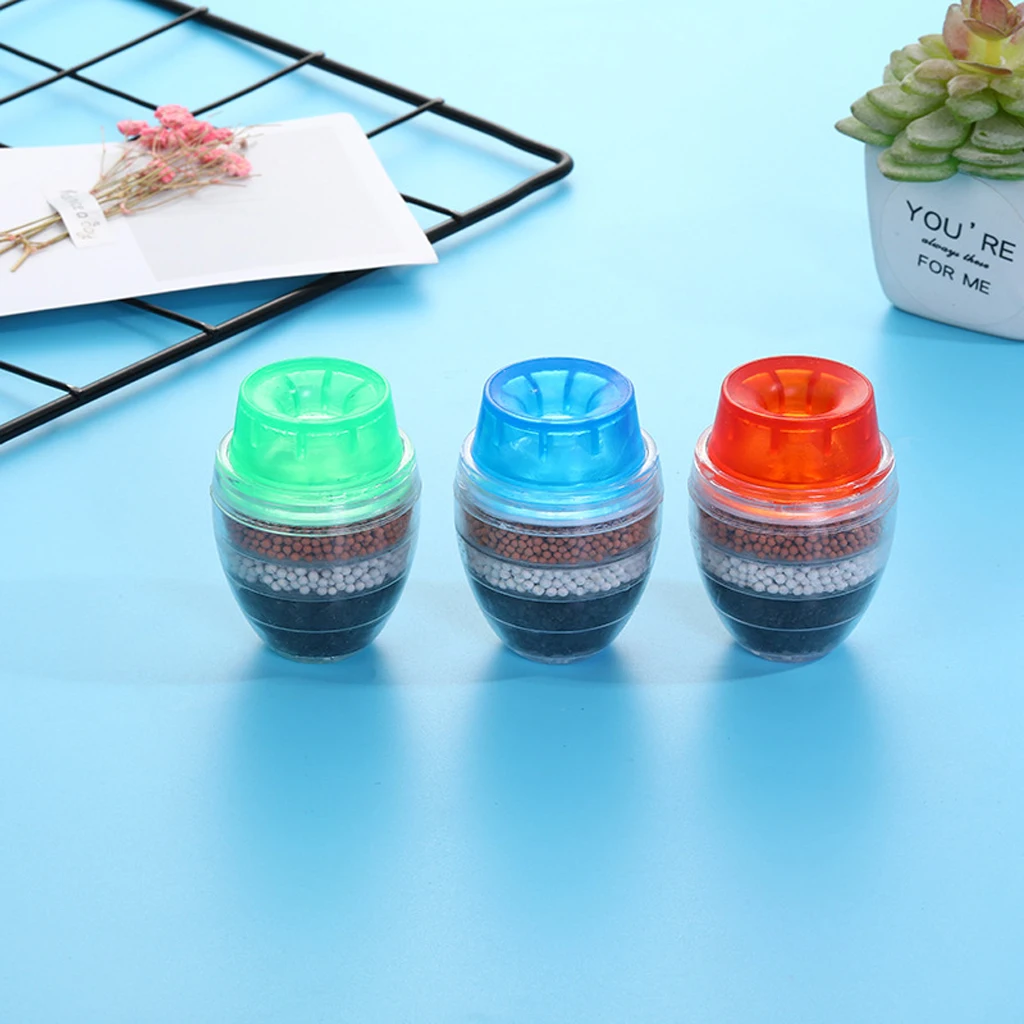 1Pc Mini Kitchen Carbon Faucet Tap Water Purifier Anti-Splash Water Saving Tap Nozzle Head Filter Water Clean Home Accessories