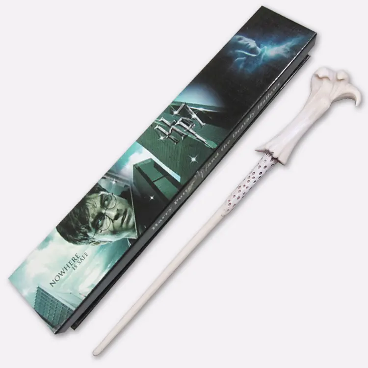Voldemort Поттер Волшебная палочка Deathly Hallows Хогвартс подарок Гермиона Волдеморт Newt палочка 37 стилей с коробкой подарок на Рождество Хэллоуин - Цвет: Voldemort