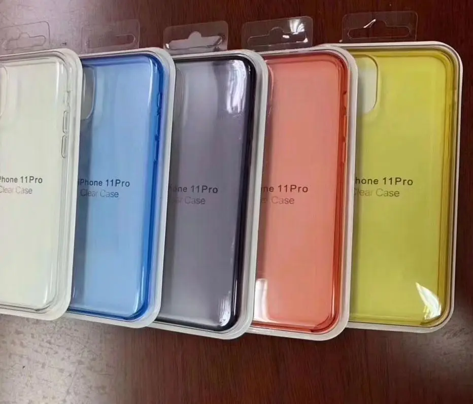 Оригинальный официальный прозрачный чехол 50 шт./лот для i 11 pro max 6 7 8 plus X XS MAX XR