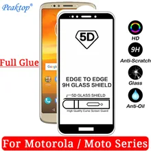 Закаленное стекло для Motorola Moto G7 G6 Play Plus power для Moto One power E4 E5 Plus Play Go 5D 9D Полный Клей протектор экрана