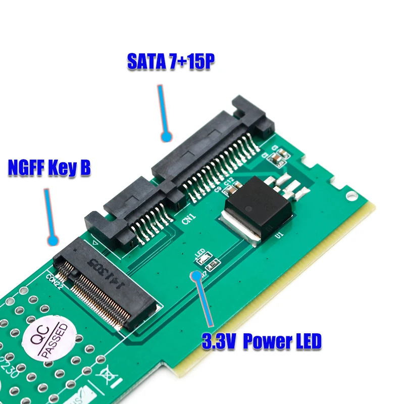 M.2 NGFF b-ключ SATA-Bus, с помощью которого можно SSD SATA3 адаптера памяти DDR слот Плата расширения подъемник подъемный Поддерживаемые карты 2230 2242 2260 2280 M2 SSD