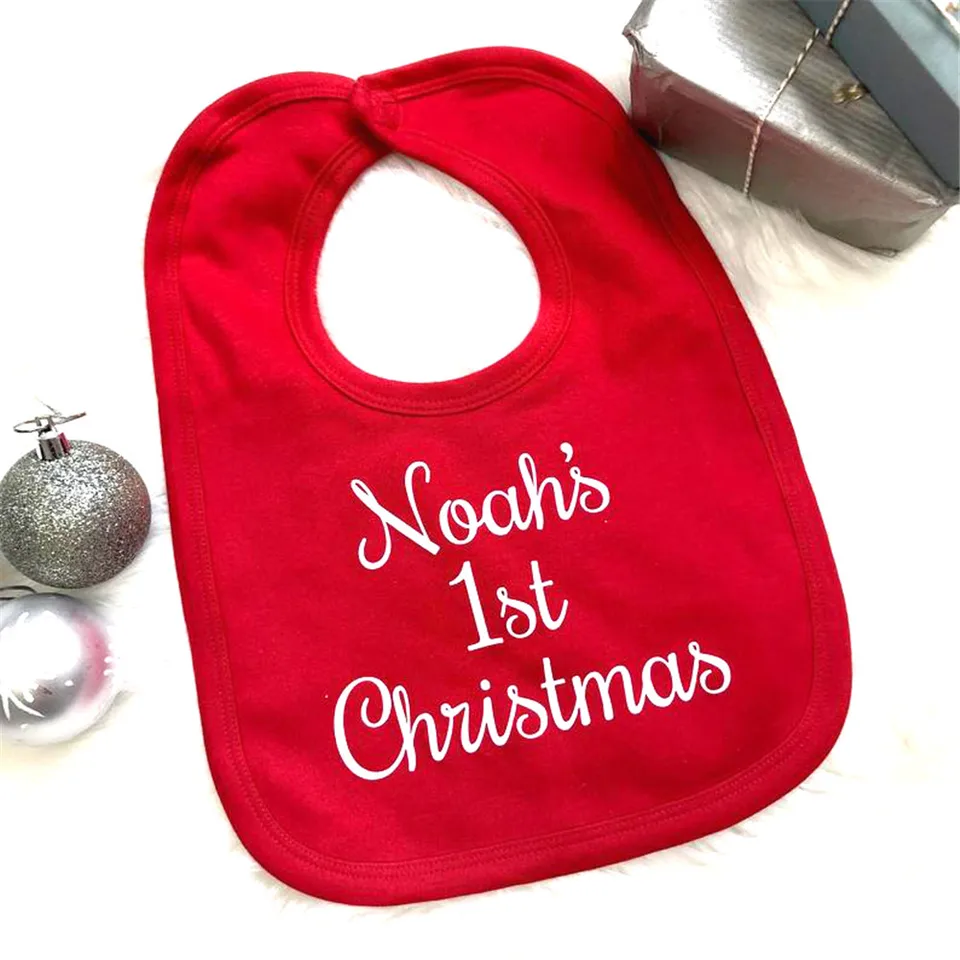 1st christmas bib