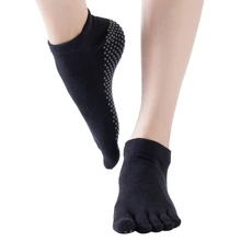 Женские носки для йоги, носки для йоги, женские носки с полными пальцами, короткие носки для йоги, пилатеса, балета, гимнастики, танцев