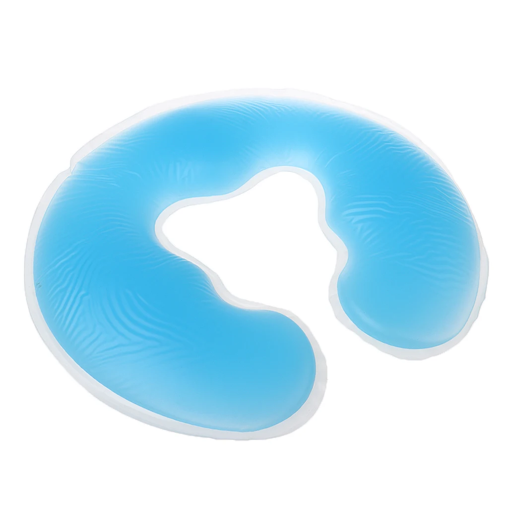 Silicone Salon SPA Massage Pillow Table Cradle Face Down Pillow Head Rest Cushion Beauty Pad, 28 x 26 cm 