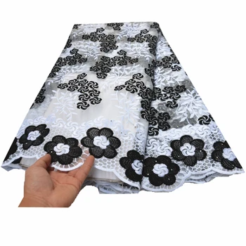 

2020 5yards new purple lace high quality lace fabric nigerian lace fabric with stones african tulle lace for women dress