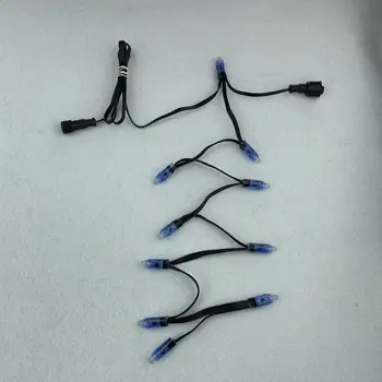 

Peace Stake/10 pixels/set 12V WS2811 REGULATED pixels 18AWG BLACK wire,4’’(10cm) spacing,1-meter cable on XCONNECT pigtails