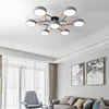 Factory direct modern minimalist macaron LED ceiling light dining room bedroom remote control dimmable light ► Photo 1/6