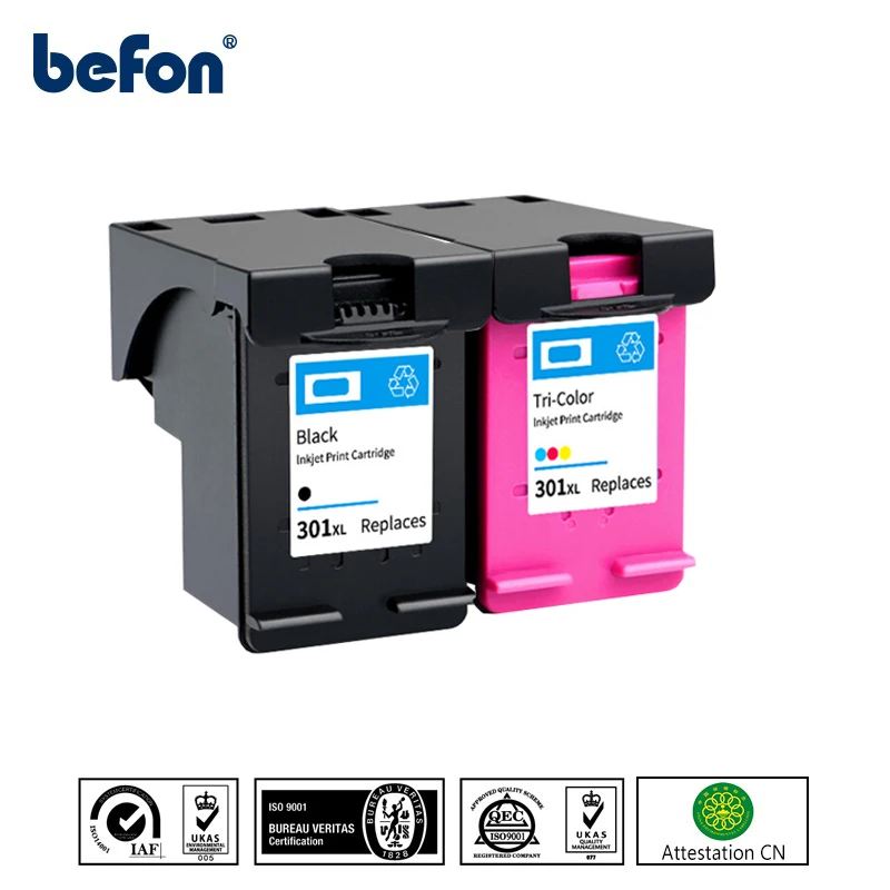Сменный картридж befon 301XL для принтера HP 301 XL DeskJet 1050 2050 3050 2150 3150 1010 1510 2540|ink