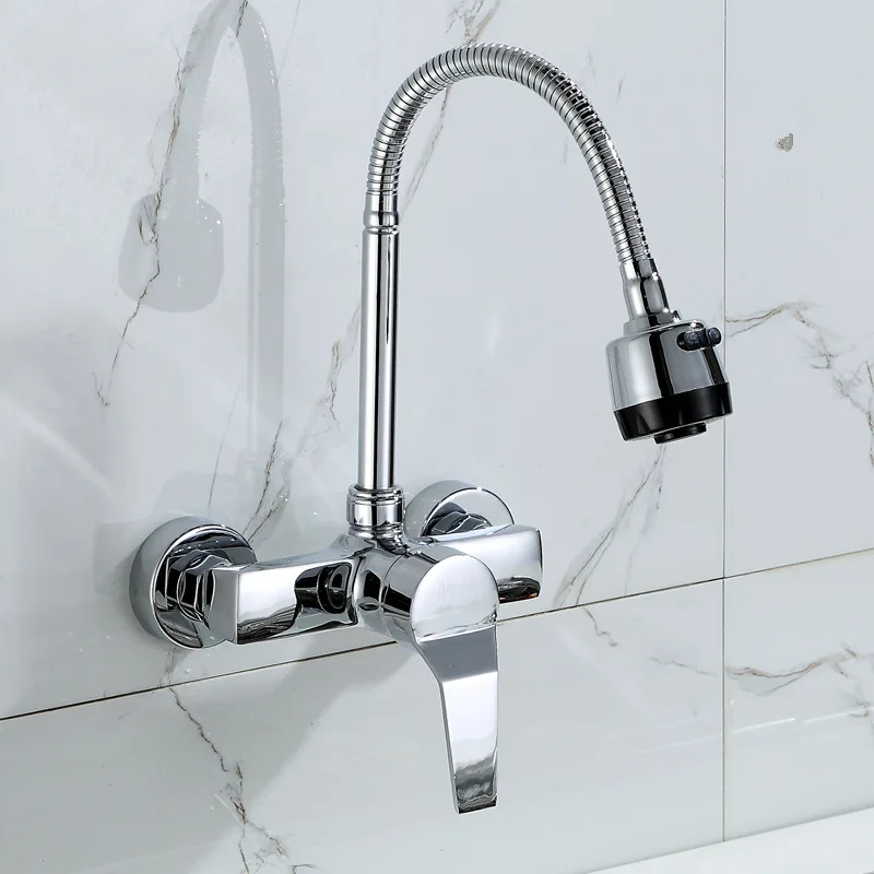 

Kitchen Wall Hot And Cold Faucet Balcony Laundry Tub Mop Pool Hot And Cold Water Mixing Valve Sanitary Ware Leading Wholesale