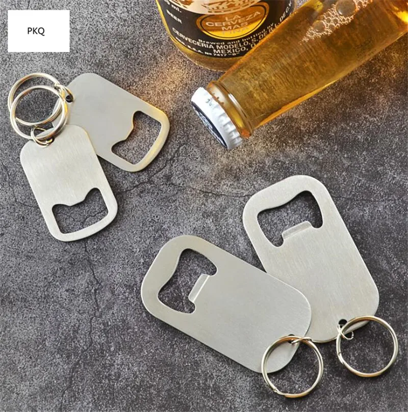 

1pc Durable Stainless Steel Flat Speed Quick Bottle Opener Cap Remover Bar Tools Home Hotel Beer Opener Keychains Kitchen Tool