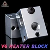 Trianglelab 3D printer parts V6 Heater Block for Sensor Cartridges for E3D HOTEND titan extruder for PT100 sensor for E3D HOTEND ► Photo 1/3