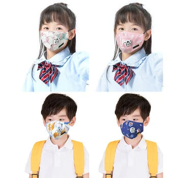 

Kids Children Cotton Anti-Dust Face Mouth Mask Cartoon PM2.5 Protective Respirator Reusable Anti Flu Masks Random Color