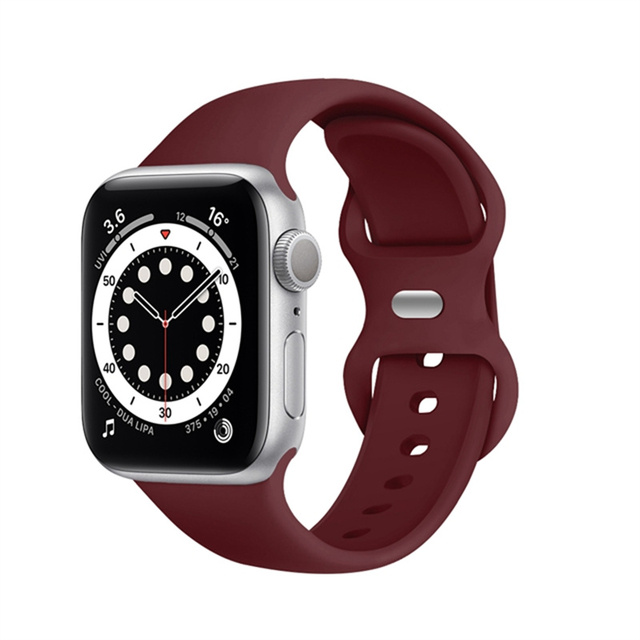 Silicone Strap For Apple Watch Band 44mm 42mm Rubber Smart Watch Wrist iWatch Series 5 4 3 2 1 40mm 38mm Accessories