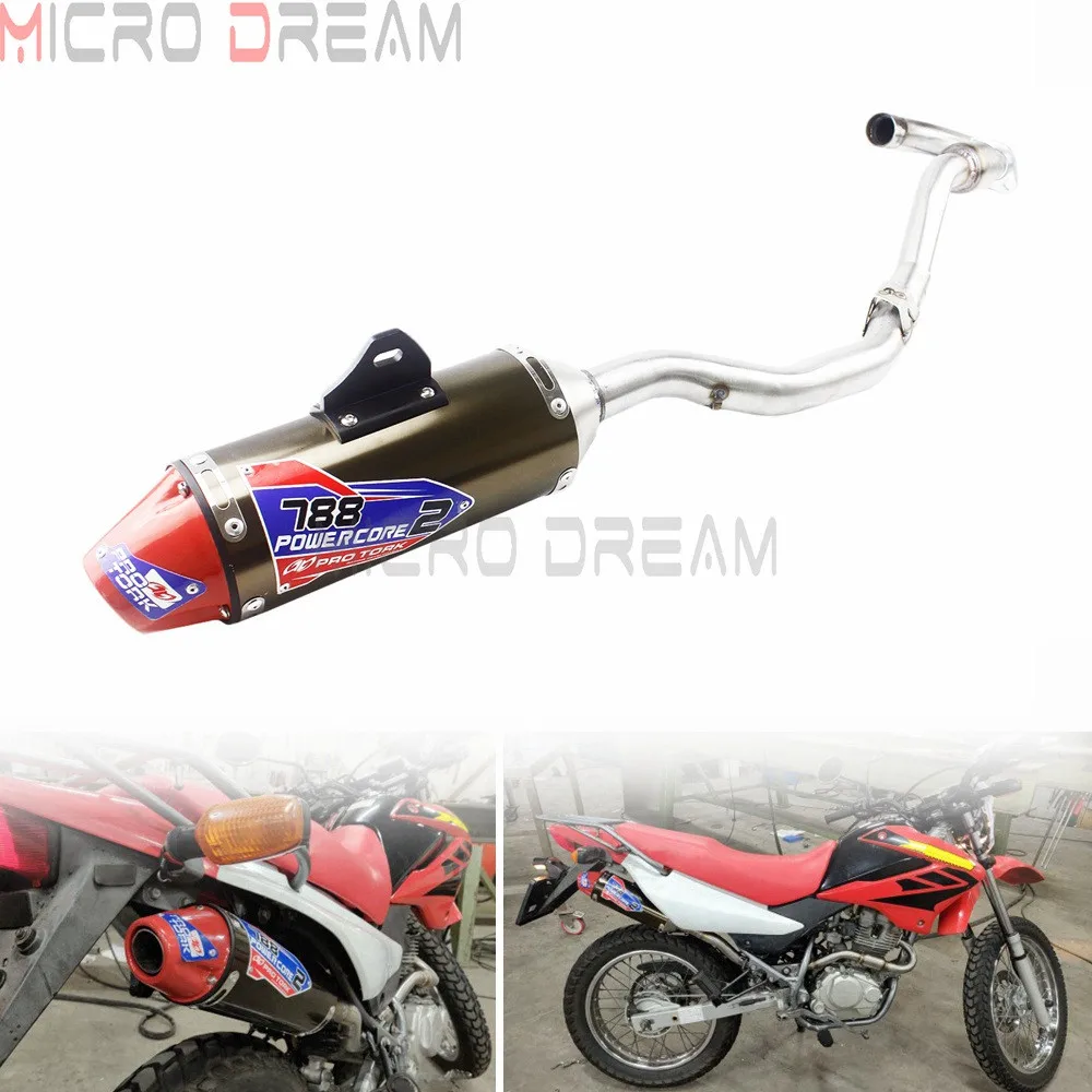 For Honda CRF150 CRF150F CRF230 CRF230F 2003 16 Complete Muffler Exhaust Pipes Dirt Bike