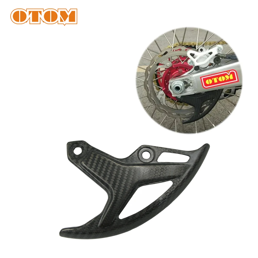 OTOM Rear Brake Disc Cover Motocross Dirt Street Bike Carbon Fiber Cover For HONDA CRF250R