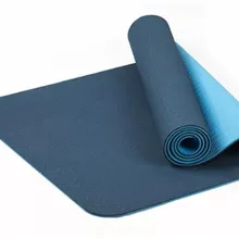 Новые уличные 6 мм TPE Нескользящие, для йоги коврики безвкусные Пилатес мат толстый двойной цвет домашний тренажерный зал упражнения спортивные подкладки для бодибилдинга