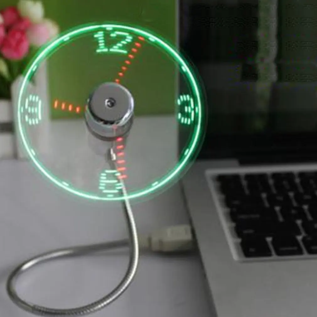 

Usb Clock Creative Shape Snake Shape Portable Design Exquisite Unique Mini Plastic Fan Blade Fan Led True Time Fan Drop Shipping