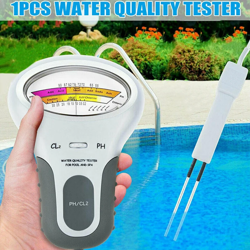 

Portable PC102 Swimming Pool Water Quality Tester Meter PH level With Sand Paper