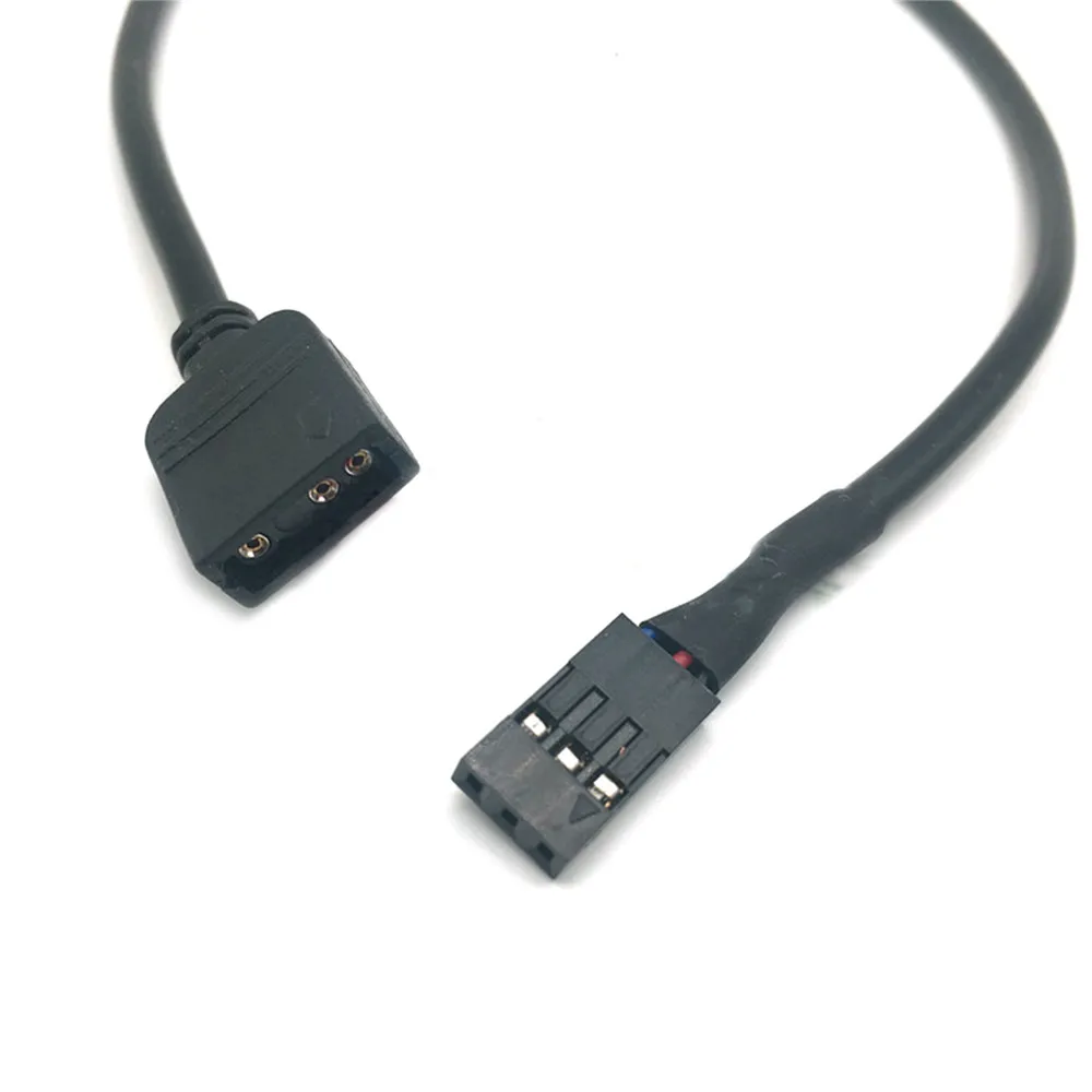 5V 3PIN RGB VDG Conversion Line Cable Connector for GIGABYTE Motherboard 5V 3Pin VDG to normal 2