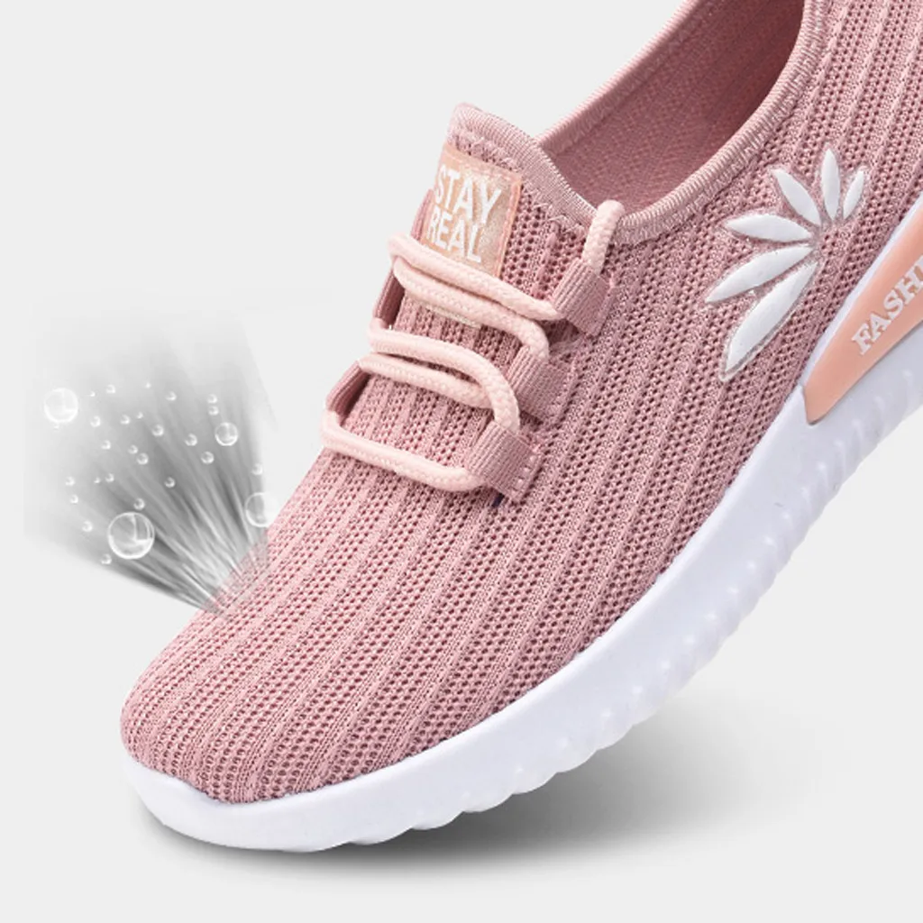 Woman Sneakers 2019 Women New Fashion Outdoor Lace Up casual shoes Women's mesh Breathable Sneakers Sports Run Shoes #1029