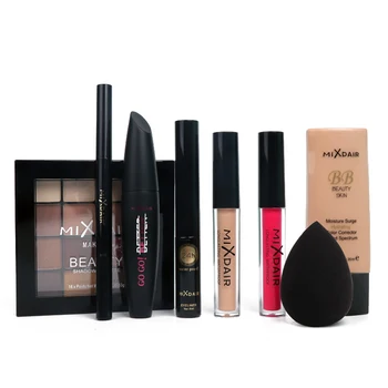

Professional Makeup Set 9pcs Base Makeup KitMascara BB Cream Concealer Lip Gloss Eye Shadow Eyebrow Pencil Kit makeup accessory