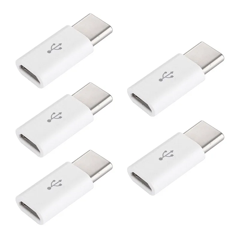 5 шт. Micro USB для type-C адаптер Microusb адаптер для мобильного телефона usb type C разъем адаптер для Samsung Galaxy A7 Xiaomi huawei