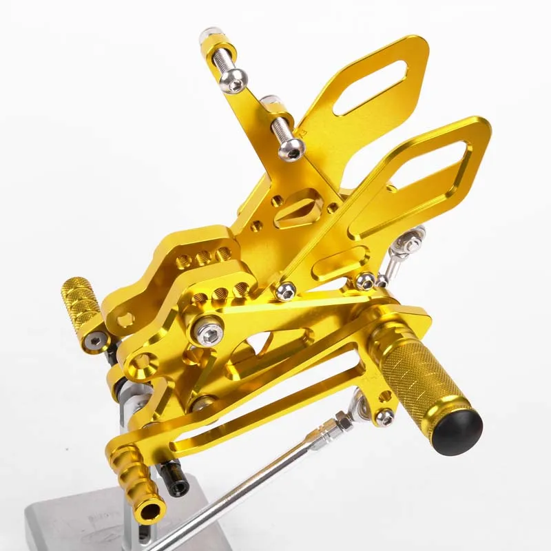 SMOK педаль мотоцикла для Kawasaki ZX10R 2004-2005 алюминиевый сплав Rearset подножки черный серебристый красный синий зеленый
