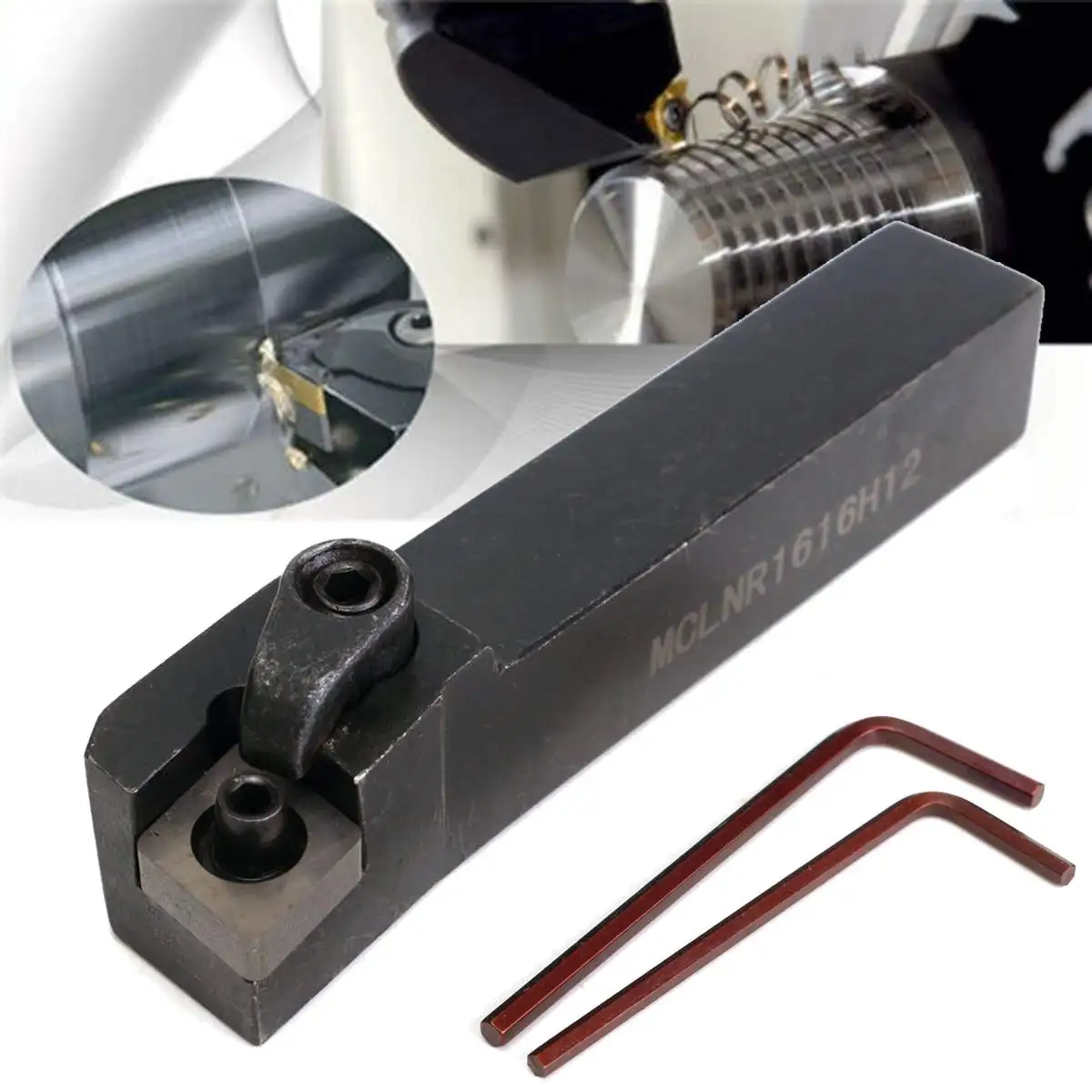 

Hot Sale MCLNR1616H12 100mm 4inch Lathe Turning Tool Holder with Wrench for CNC Machine Working