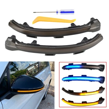 

For VW Golf 7 GTI R GTE GTD MK7.5 13-19 Touran Jetta MK7 LED Dynamic Turn Signal Blinker Sequential Side Mirror Indicator Light