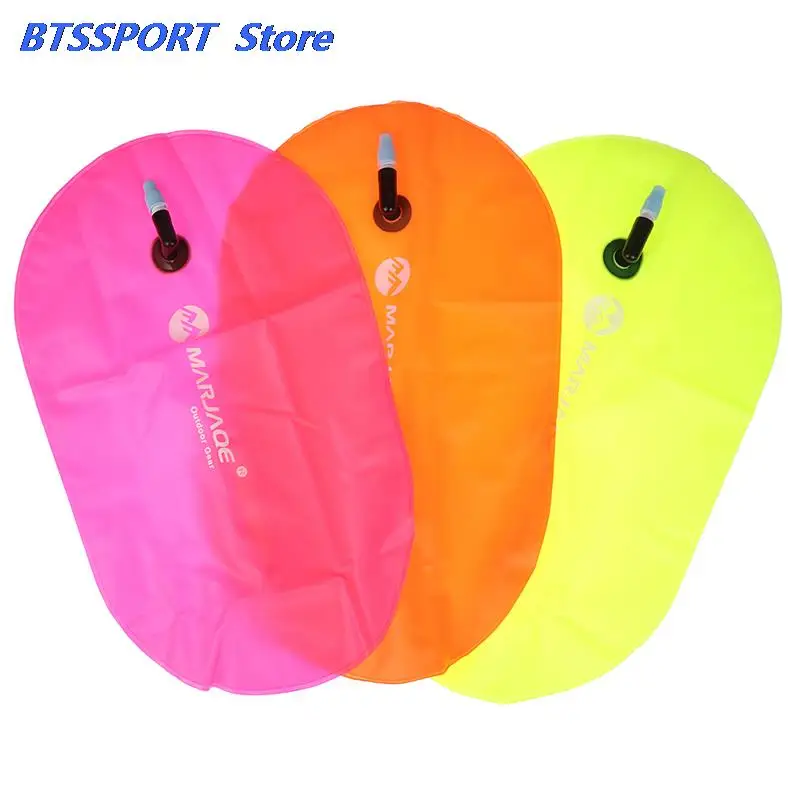 Swimming Buoy PVC Inflatable Signal Drift Bag Air Dry Tow Bag 1PC
