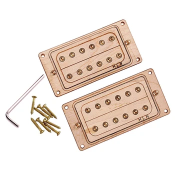 

Maple Wood 6-String Humbucker Pickups for Electric Guitar Replacement Parts Accessory