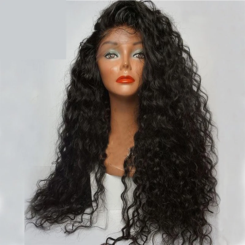 long curly hair