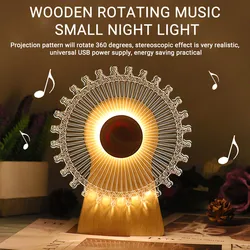 Veilleuses musclées 3D USB en acrylique, grande roue, bureau, lampe LED, décor de chevet de chambre à coucher de bébé, cadeaux décoratifs chauds 