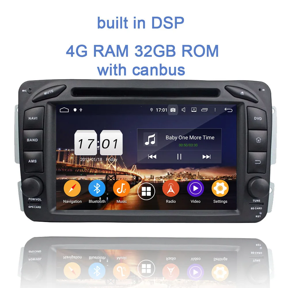 4GB 32GB with canbus PX6 Android 9,0 Bluetooth 4,2 4 Гб ОЗУ 64 Гб ПЗУ 8 ядерный автомобильный dvd-плеер для Benz W163 W209 W203 W170 W210 W168 1998-2005 радио gps - Цвет: 4GB 32GB with canbus