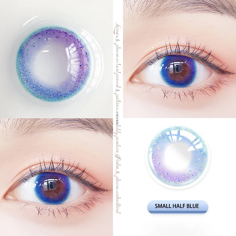 OVOLOOK 2pcs/пара 6 тон линзы цветные контактные Цветной для глаз 24 градуса ежегодно