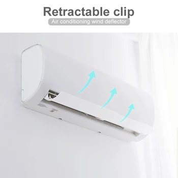

Air Condition Wind Shield Deflectors Baffle Anti Direct Blowing Adjustable Covers for Household Bedroom Ornaments
