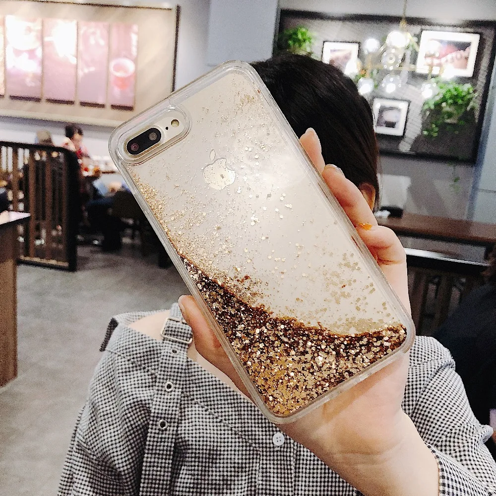 Чехол для huawei p20 lite блестящий мягкий чехол с жидким зыбучим песком P30 Pro honor 10 8X Nova 3
