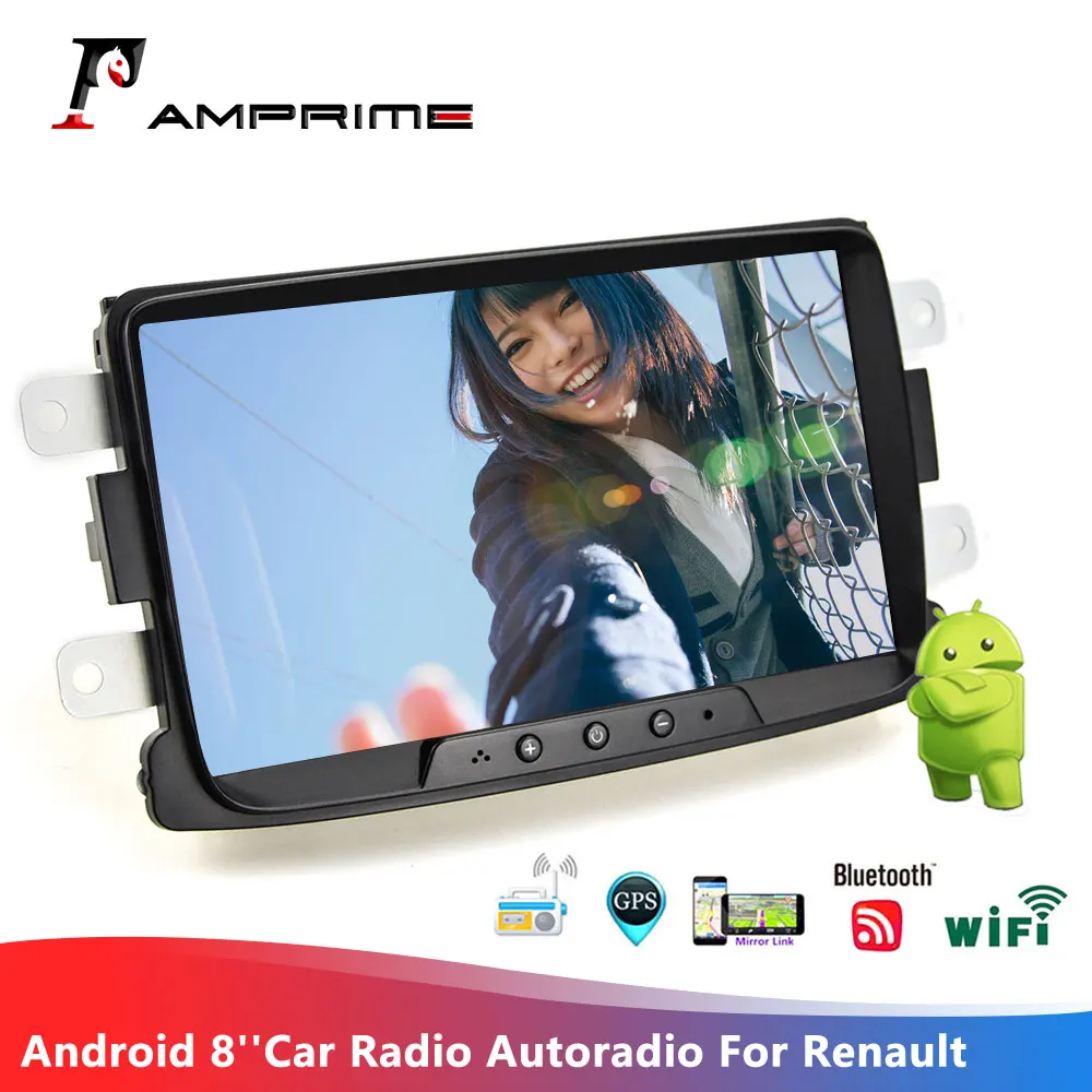 Автомагнитола AMPrime Android 7 1 8 дюймов HD сенсорный экран автомагнитола стерео видео GPS