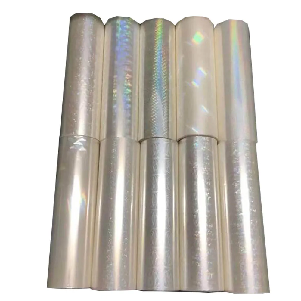 Holographic Plain Transparent Hot Stamping Foil 21cm X 120m/Lot DIY Package Box On Paper or Plastic hot stamping foil film