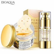 BIOAQUA жемчужный крем для глаз+ 80 шт. Золото османтуса маска для глаз коллагеновый гель сывороточный протеин против старения удалить темные круги глаз уход за кожей набор