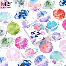 

1PIECE New Lovely Planet Stationery Sticker Decorative Adhesive Kawaii Creative Scrapbooking Decoration Diary Stickers