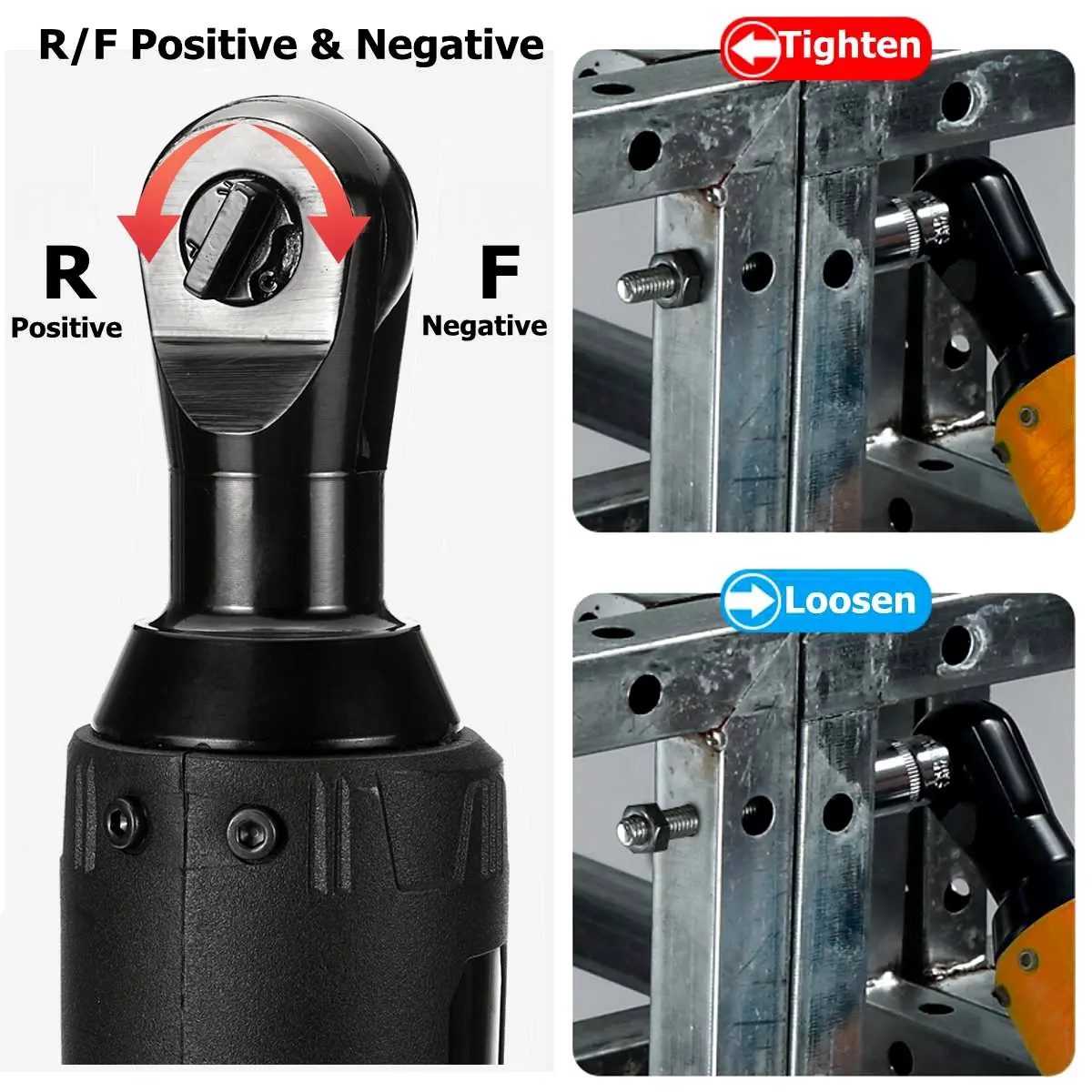 12 V/18 V/28 V электрический ключ с трещоткой 3/8 беспроводной прямоугольный ключ 45-85NM крутящий момент для автомобильного механического обслуживания 2 батареи