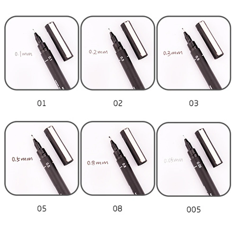 for Choice Needle pen painting needle tube cartoon design strokes hook line pen PIN200