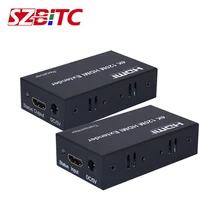 SZBITC HDMI Extender Over IP/TCP CAT5e/6 Rj45 LAN Network Support 4k 120m Extension HDMI Splitter Transmitter Receiver mirabox rj45 matrix hdmi extender over ip tcp ethernet cable support 1080p 100m 200m 400ft multi receiver ir n n hdmi extender