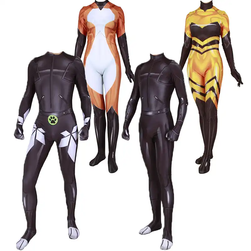 Anime Queen Bee Suit Marinette Adrien Cat Noir Cosplay