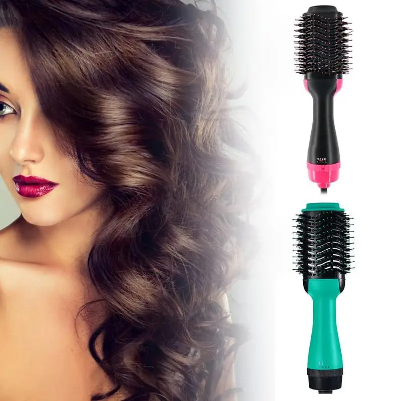 

Multifunctional Hair Dryer&Volumizer Rotating Hair Brush 2 in 1 Roller Rotate Styler Comb Straightening Curling Hot Air Comb