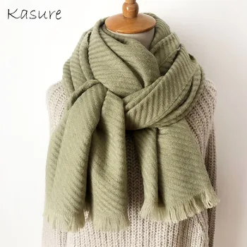 

Kasure Long Wraps Stoles Pashmina Scarf Wrinkled Cotton Men Women Scarves Winter Warm Large Scarf Solid Hijab Kerchief Scarves