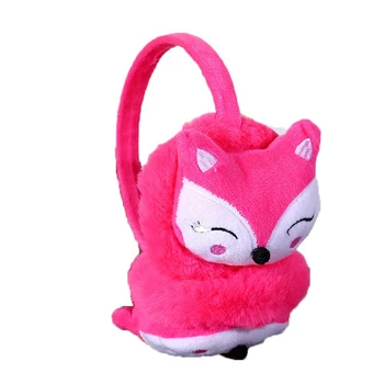 

Multicolored Winter Warm Ear Muffle Female Cute Cartoon Fox Thickened Plush Children Ears Cover Parents' Children Ear Protectors