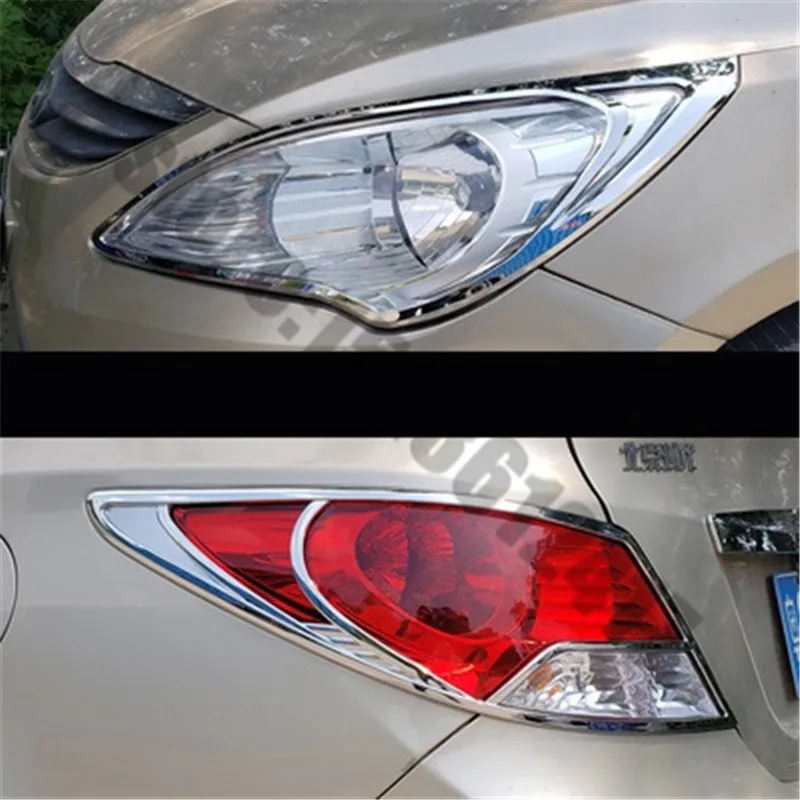 Накладка на переднюю и заднюю фару для Hyundai Solaris Verna i25 Accent Grand Avega 2010 ~ 2016 |