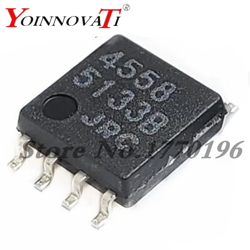 10 шт. 100% Новый оригинальный NJM4558M JRC4558M JRC4558 4558 SOP8 | Электронные компоненты и